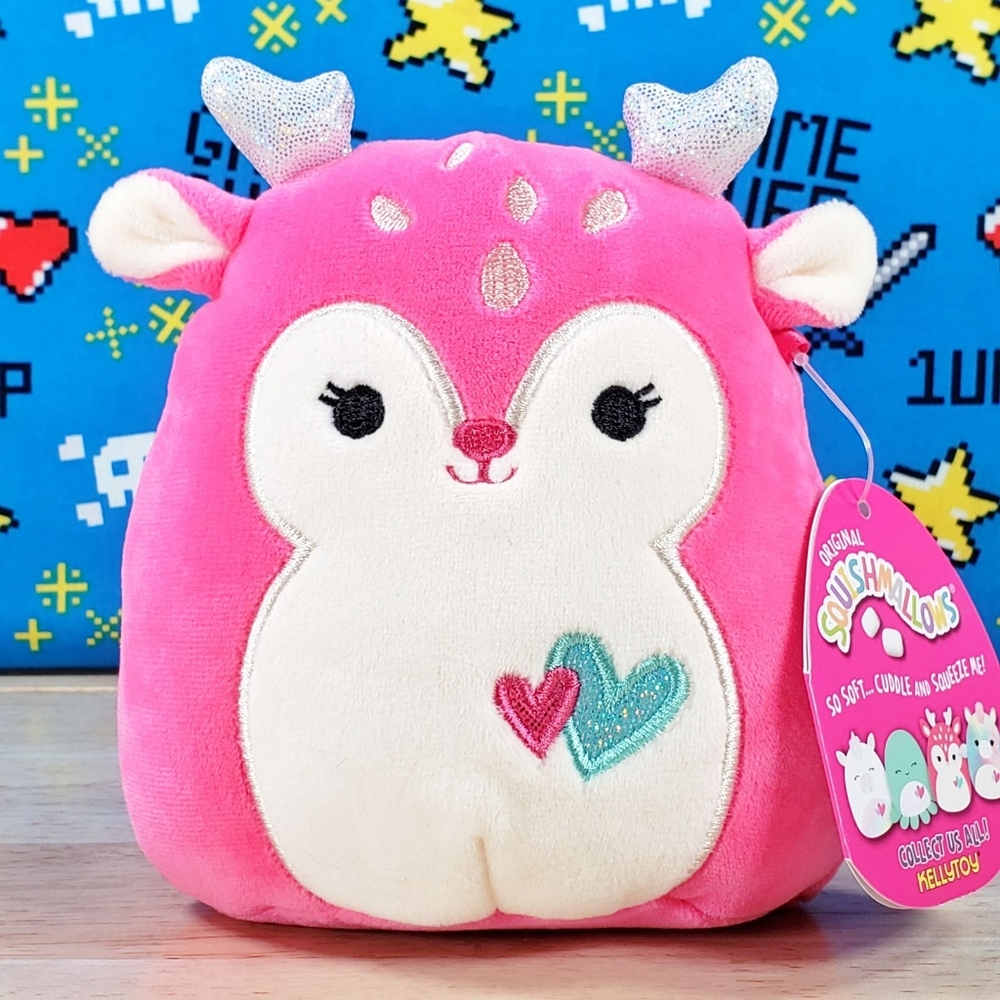 Squishmallow Duchess the Fawn 5" UltraSoft Valentine's Day Plush Toy NWT